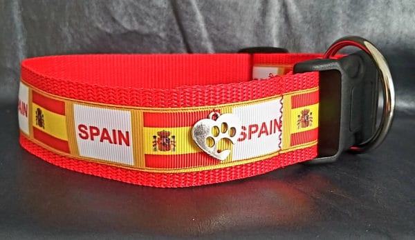 Penina Hundehalsband Spanien Spain Flagge